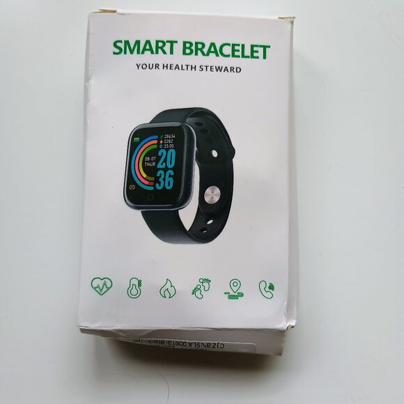 SMART BRACELET-YOUR HEALTH STEWARD-HEALTH & FITNESS-BLACK BAND - Picture 1 of 1